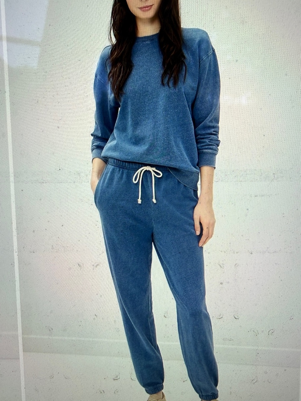 NWT: Women’s Z Supply Downtown Knit Joggers, Size XS, Blue Indigo